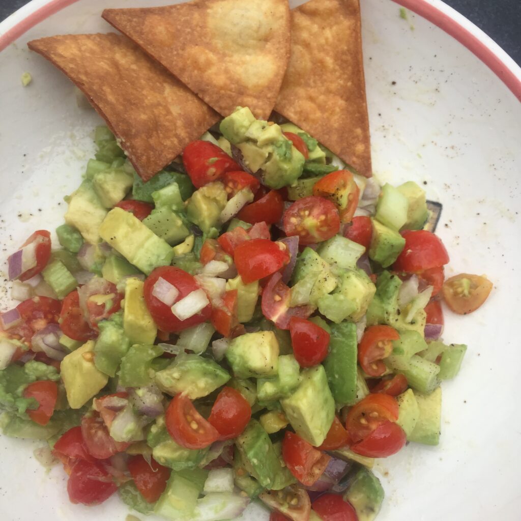 Crunchy Avocado & Tomato Salad - Daily Dish